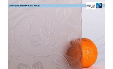 Стекло узорчатое Магнолия бронза фото
