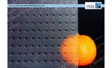 Стекло узорчатое Миллениум бесцветное фото