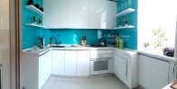 Оформление кухни стеклом DecoCristal